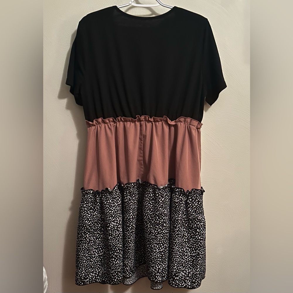 Multi Colored Ruffled Dress - Picture 2 of 3